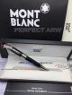 Perfect Replica Montblanc JFK Stainless Steel Clip Black Rollerball Pen (1)_th.jpg